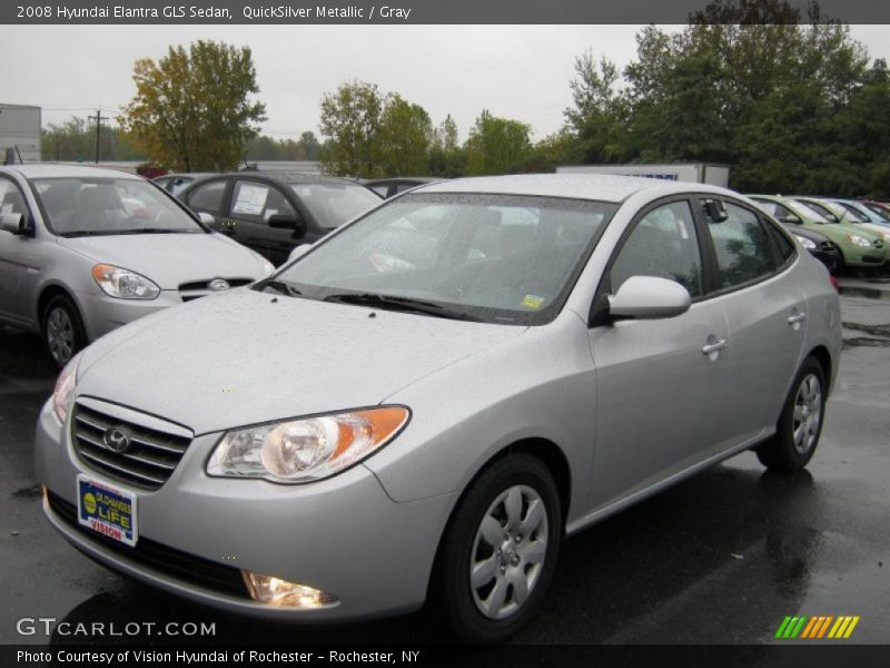 QuickSilver Metallic / Gray 2008 Hyundai Elantra GLS Sedan