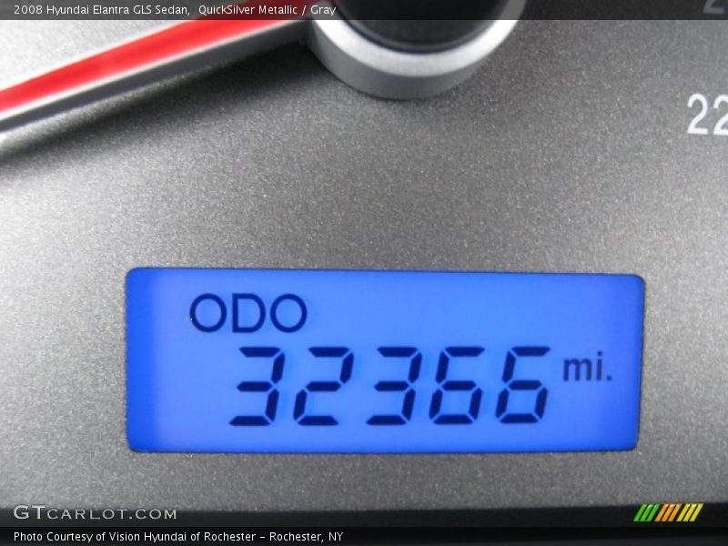 QuickSilver Metallic / Gray 2008 Hyundai Elantra GLS Sedan