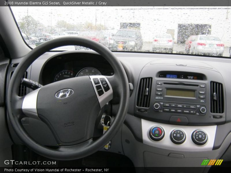 QuickSilver Metallic / Gray 2008 Hyundai Elantra GLS Sedan