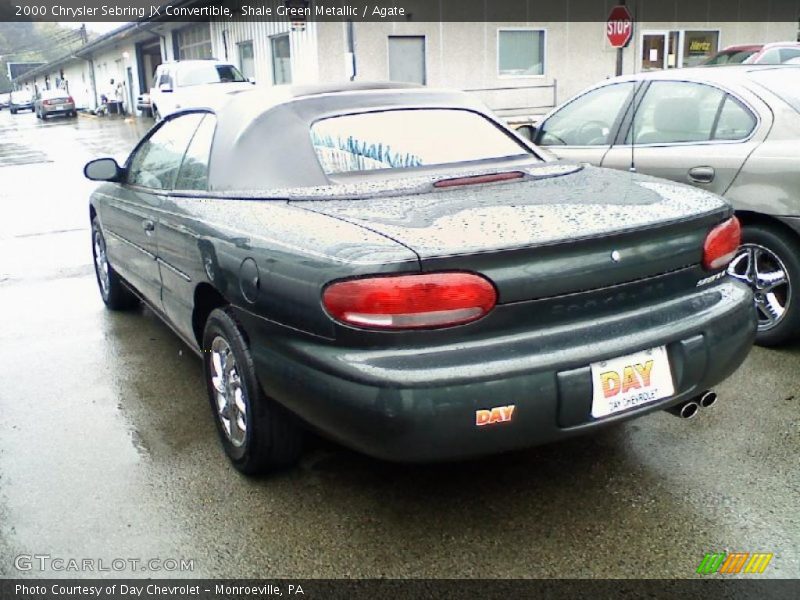 Shale Green Metallic / Agate 2000 Chrysler Sebring JX Convertible