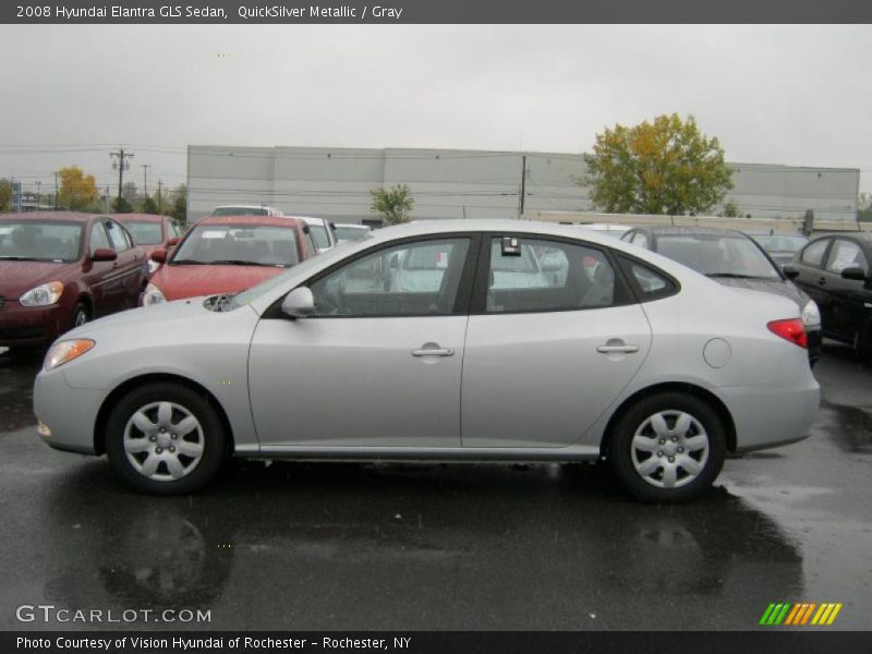 QuickSilver Metallic / Gray 2008 Hyundai Elantra GLS Sedan