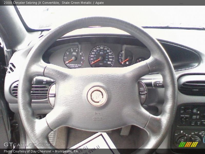 Shale Green Metallic / Agate 2000 Chrysler Sebring JX Convertible