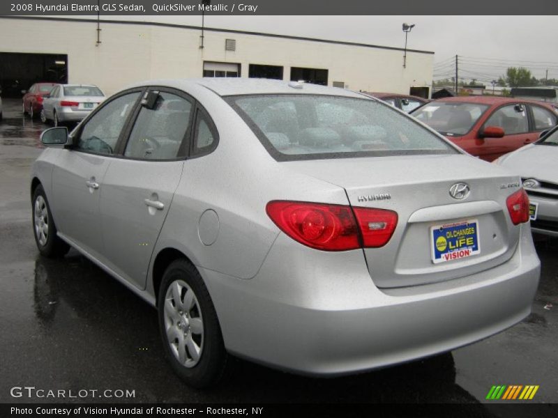 QuickSilver Metallic / Gray 2008 Hyundai Elantra GLS Sedan