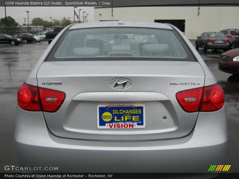 QuickSilver Metallic / Gray 2008 Hyundai Elantra GLS Sedan