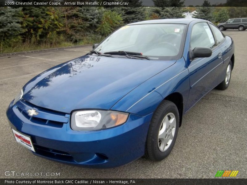 Arrival Blue Metallic / Graphite Gray 2005 Chevrolet Cavalier Coupe