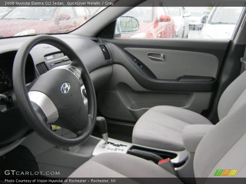 QuickSilver Metallic / Gray 2008 Hyundai Elantra GLS Sedan