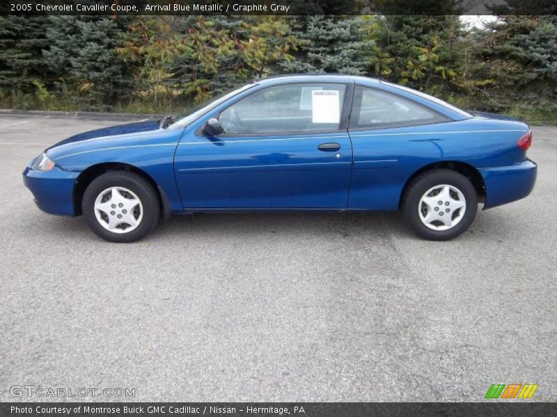 Arrival Blue Metallic / Graphite Gray 2005 Chevrolet Cavalier Coupe