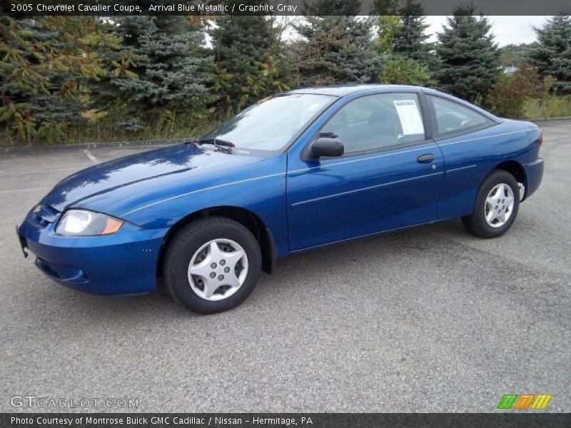 Arrival Blue Metallic / Graphite Gray 2005 Chevrolet Cavalier Coupe