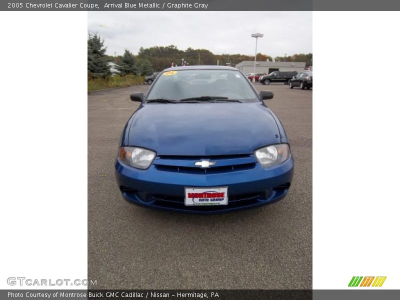 Arrival Blue Metallic / Graphite Gray 2005 Chevrolet Cavalier Coupe