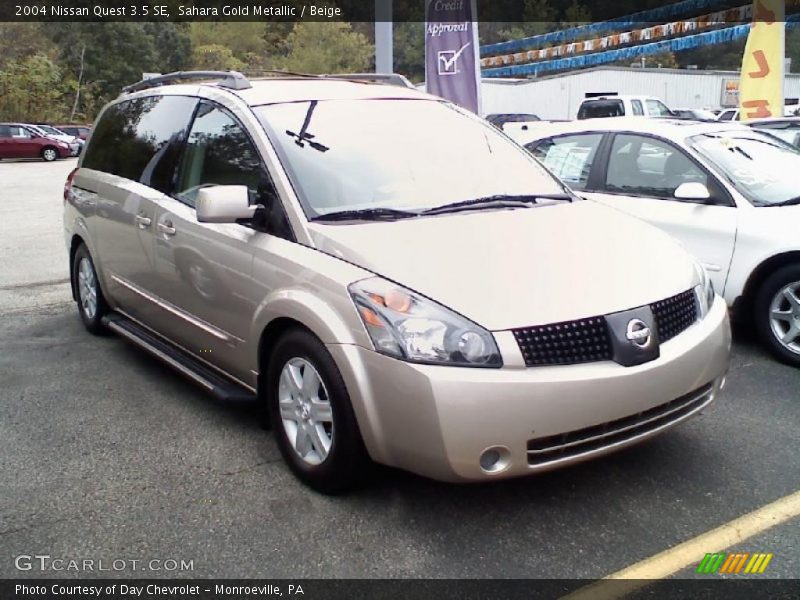 Sahara Gold Metallic / Beige 2004 Nissan Quest 3.5 SE