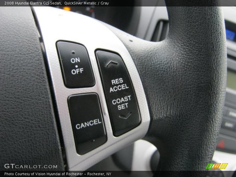 QuickSilver Metallic / Gray 2008 Hyundai Elantra GLS Sedan