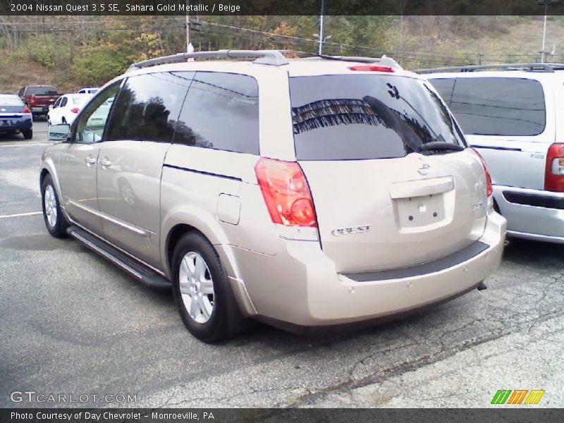Sahara Gold Metallic / Beige 2004 Nissan Quest 3.5 SE