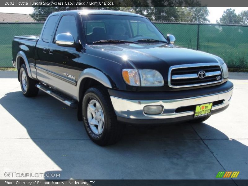 Black / Light Charcoal 2002 Toyota Tundra SR5 Access Cab
