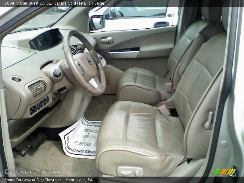Sahara Gold Metallic / Beige 2004 Nissan Quest 3.5 SE