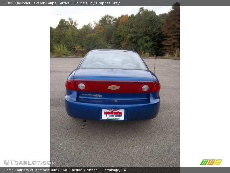 Arrival Blue Metallic / Graphite Gray 2005 Chevrolet Cavalier Coupe