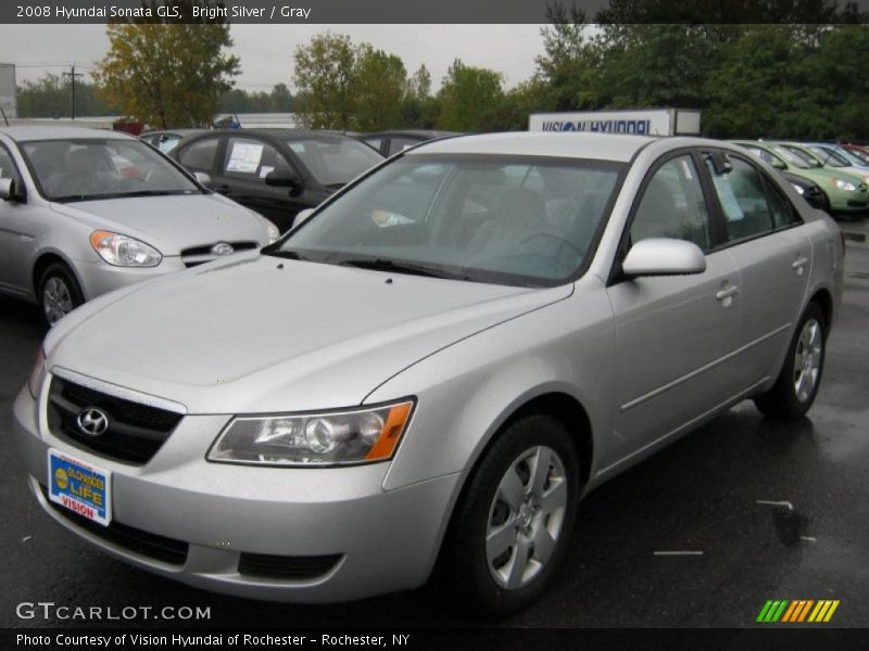 Bright Silver / Gray 2008 Hyundai Sonata GLS
