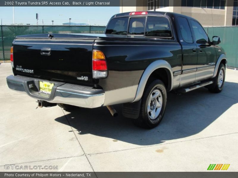 Black / Light Charcoal 2002 Toyota Tundra SR5 Access Cab