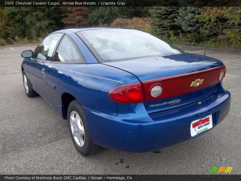 Arrival Blue Metallic / Graphite Gray 2005 Chevrolet Cavalier Coupe