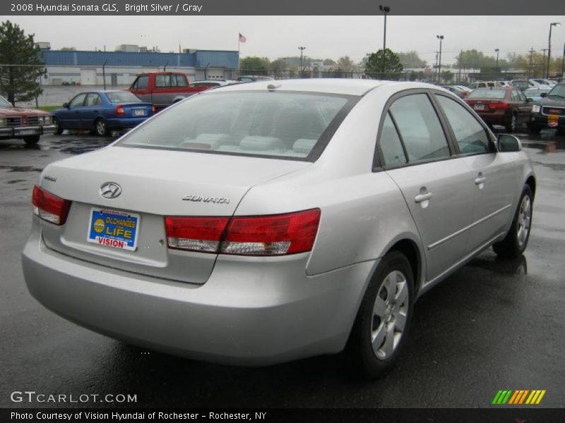 Bright Silver / Gray 2008 Hyundai Sonata GLS