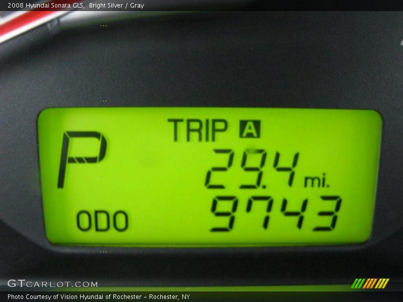 Bright Silver / Gray 2008 Hyundai Sonata GLS