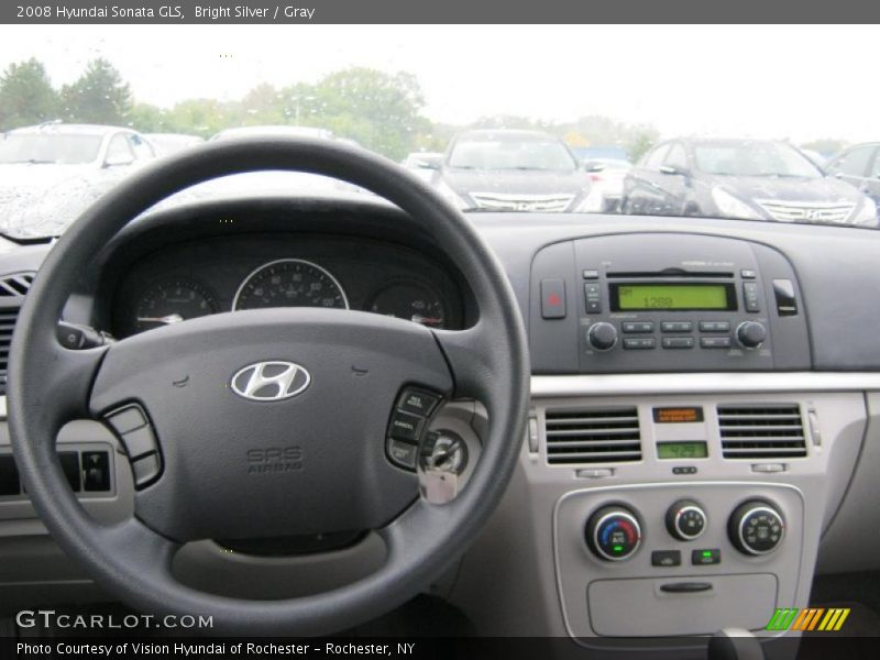 Bright Silver / Gray 2008 Hyundai Sonata GLS