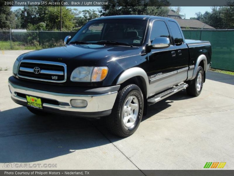 Black / Light Charcoal 2002 Toyota Tundra SR5 Access Cab