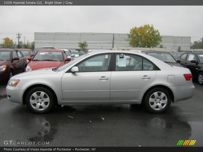 Bright Silver / Gray 2008 Hyundai Sonata GLS