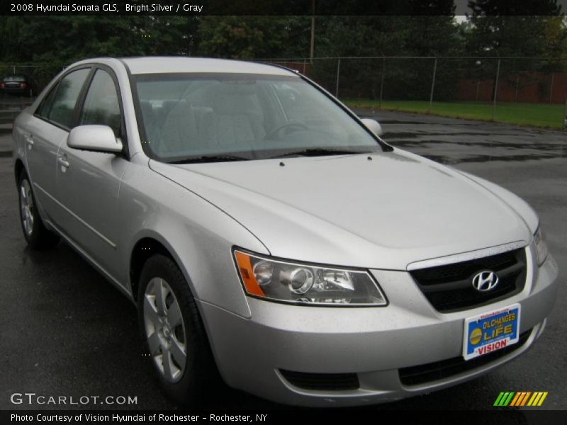 Bright Silver / Gray 2008 Hyundai Sonata GLS