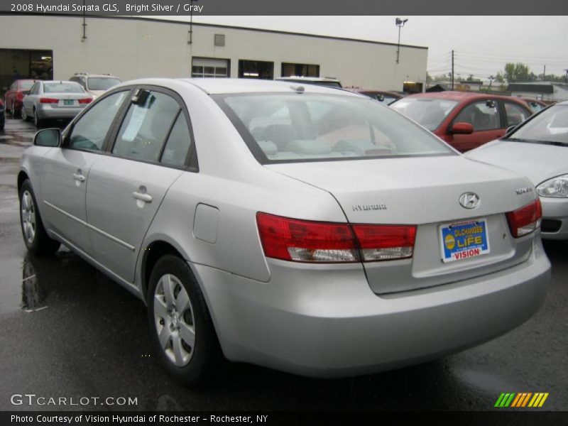 Bright Silver / Gray 2008 Hyundai Sonata GLS