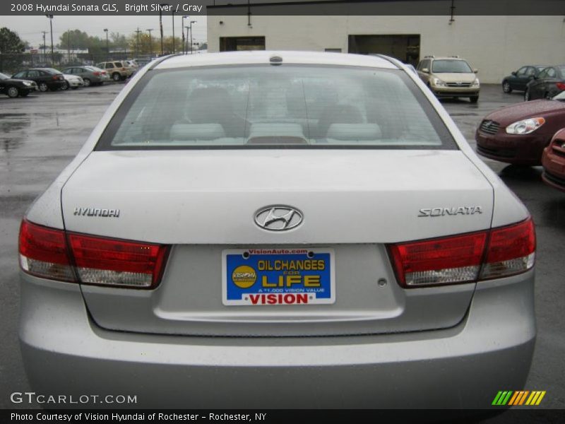 Bright Silver / Gray 2008 Hyundai Sonata GLS