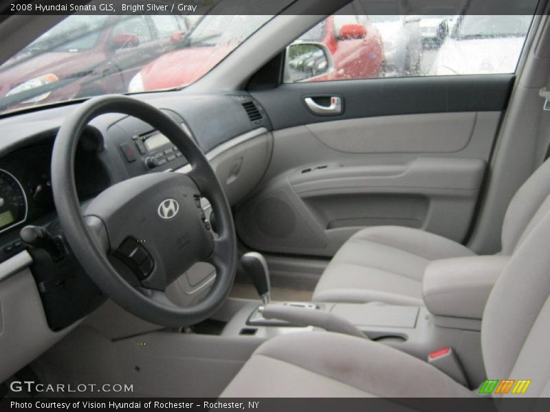 Bright Silver / Gray 2008 Hyundai Sonata GLS