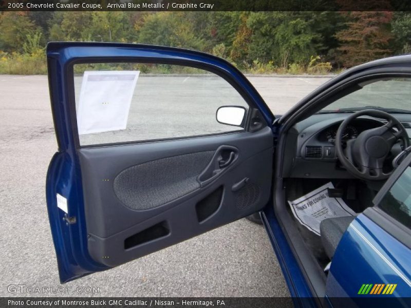 Arrival Blue Metallic / Graphite Gray 2005 Chevrolet Cavalier Coupe