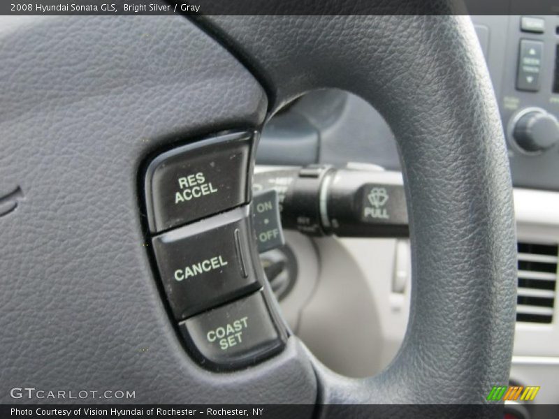 Bright Silver / Gray 2008 Hyundai Sonata GLS