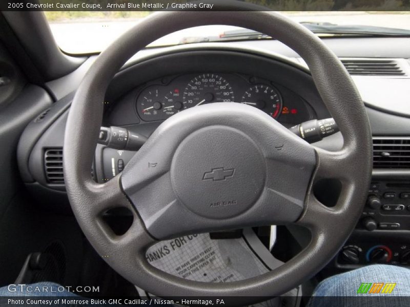 Arrival Blue Metallic / Graphite Gray 2005 Chevrolet Cavalier Coupe