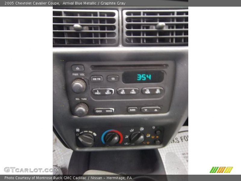 Arrival Blue Metallic / Graphite Gray 2005 Chevrolet Cavalier Coupe