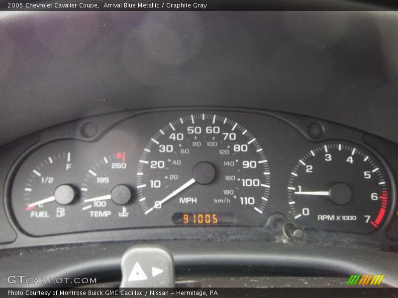 Arrival Blue Metallic / Graphite Gray 2005 Chevrolet Cavalier Coupe