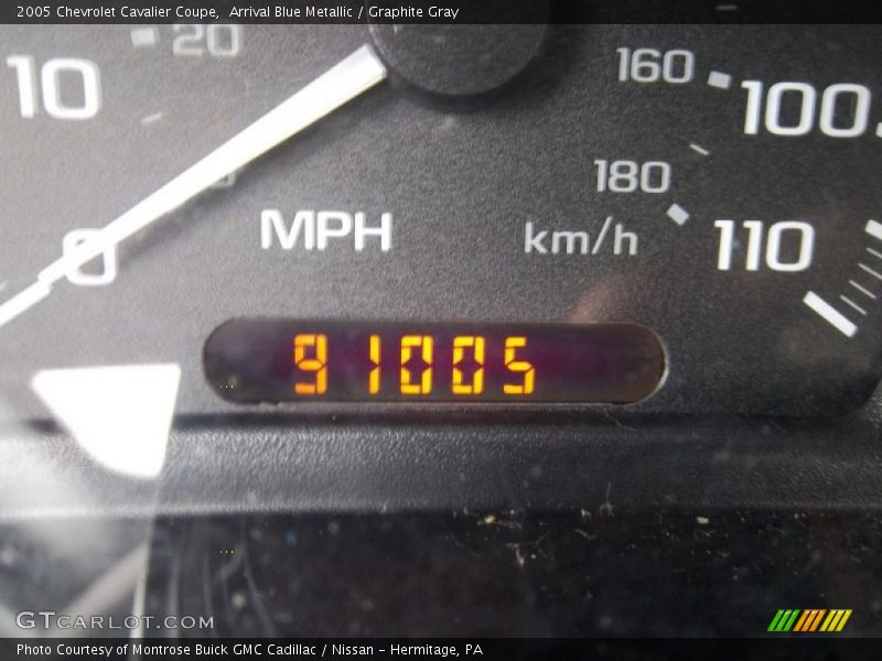 Arrival Blue Metallic / Graphite Gray 2005 Chevrolet Cavalier Coupe