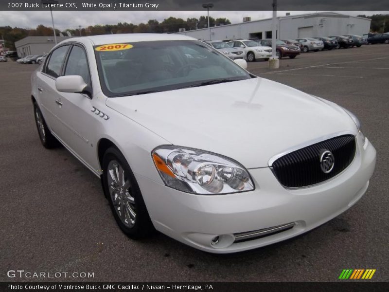 White Opal / Titanium Gray 2007 Buick Lucerne CXS