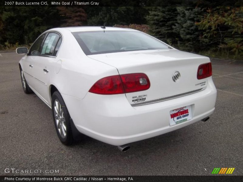 White Opal / Titanium Gray 2007 Buick Lucerne CXS