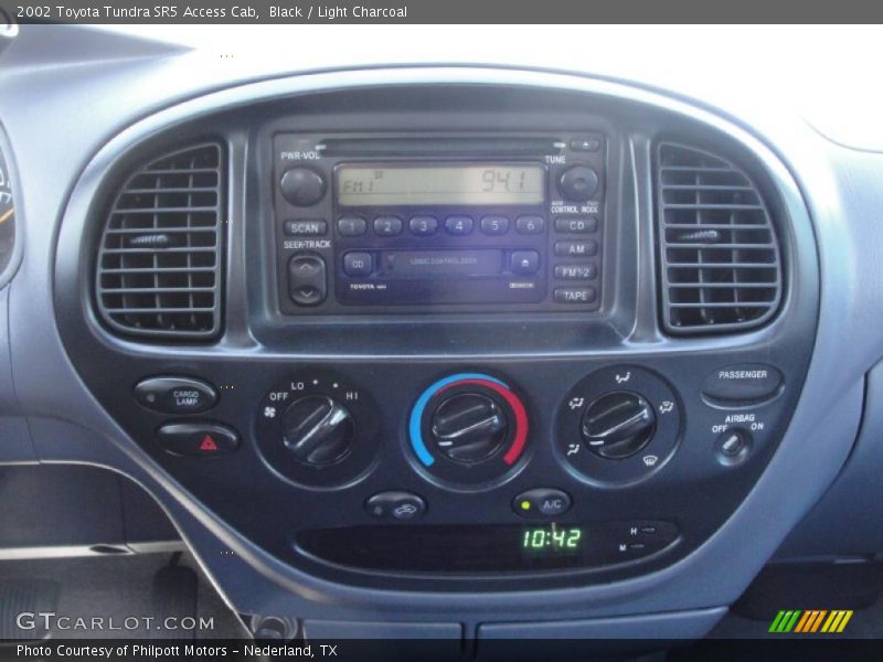 Black / Light Charcoal 2002 Toyota Tundra SR5 Access Cab