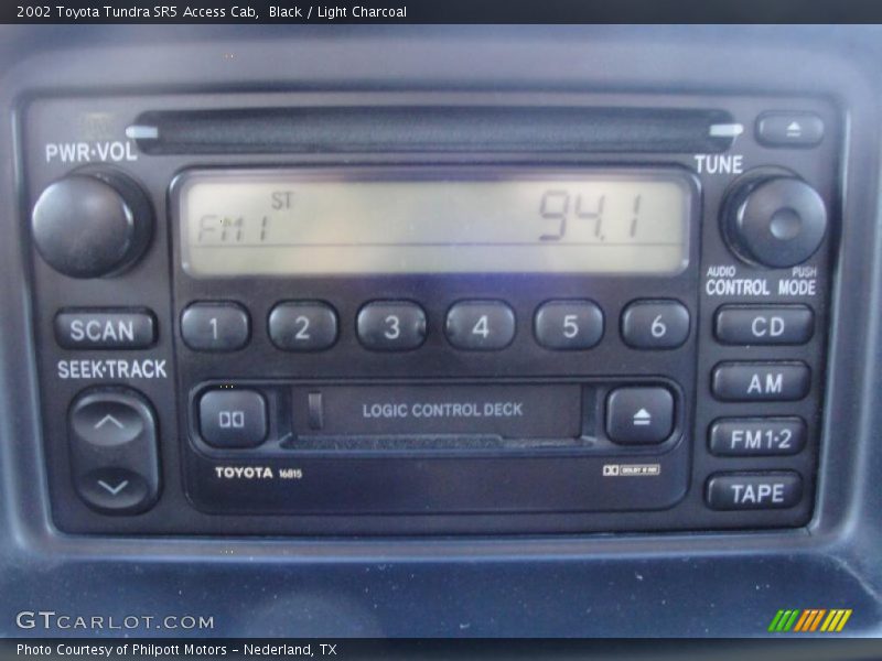 Black / Light Charcoal 2002 Toyota Tundra SR5 Access Cab