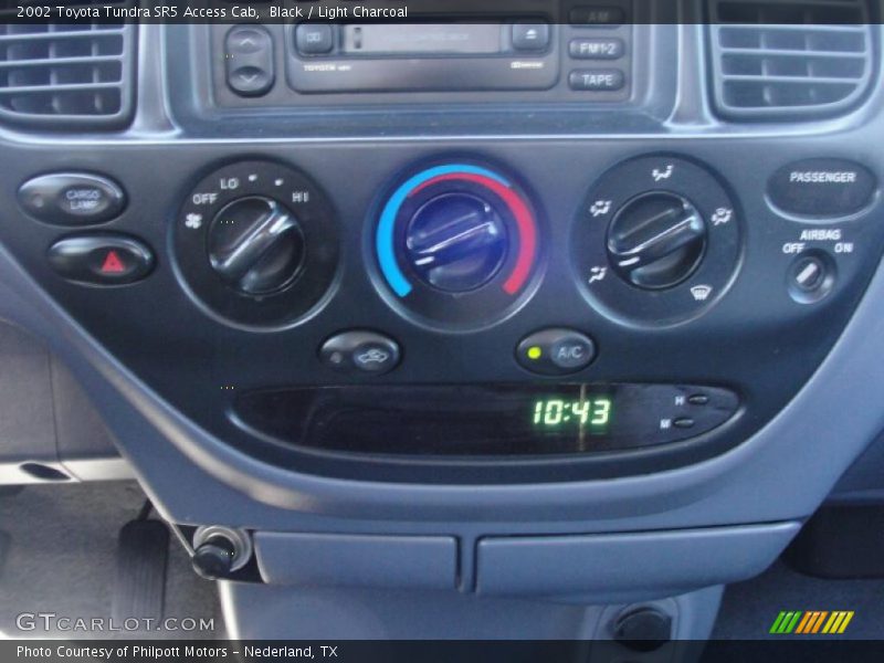 Black / Light Charcoal 2002 Toyota Tundra SR5 Access Cab