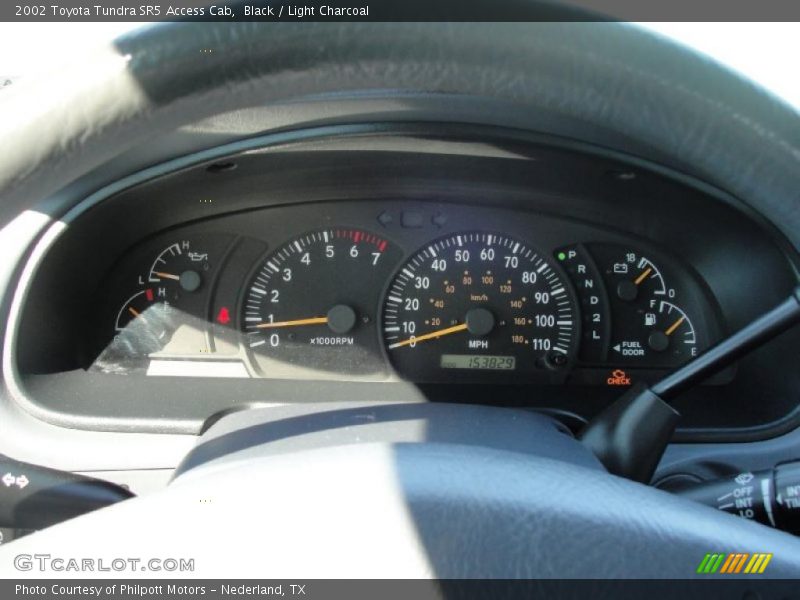 Black / Light Charcoal 2002 Toyota Tundra SR5 Access Cab