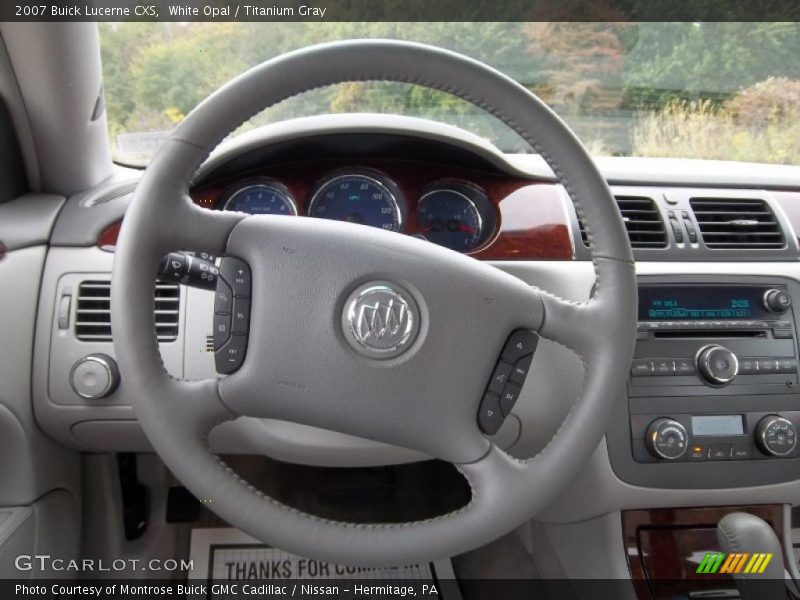 White Opal / Titanium Gray 2007 Buick Lucerne CXS