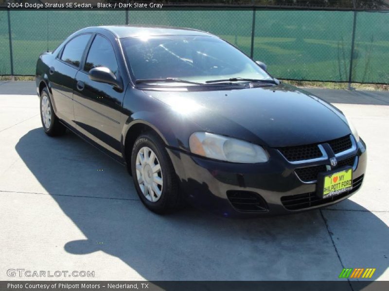 Black / Dark Slate Gray 2004 Dodge Stratus SE Sedan