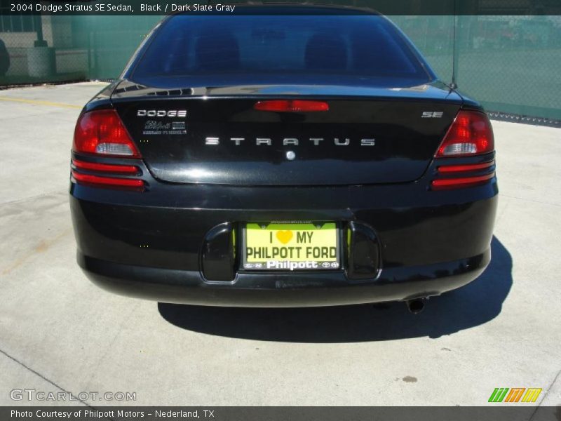 Black / Dark Slate Gray 2004 Dodge Stratus SE Sedan