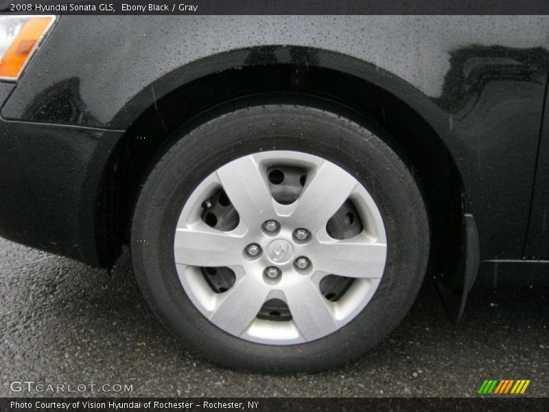 Ebony Black / Gray 2008 Hyundai Sonata GLS