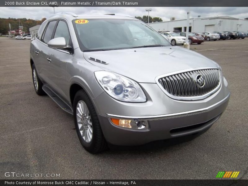 Platinum Metallic / Titanium/Dark Titanium 2008 Buick Enclave CXL AWD