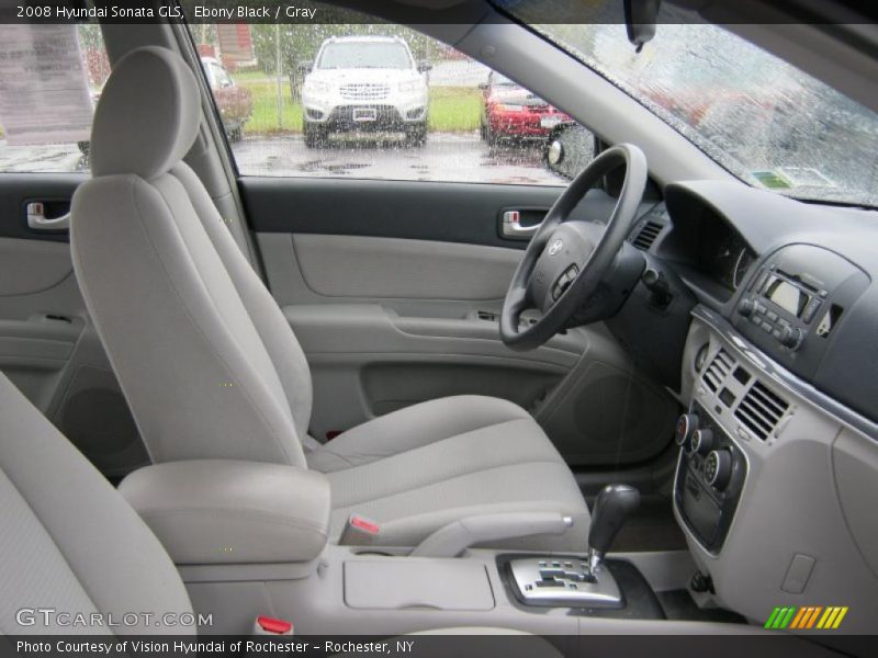 Ebony Black / Gray 2008 Hyundai Sonata GLS
