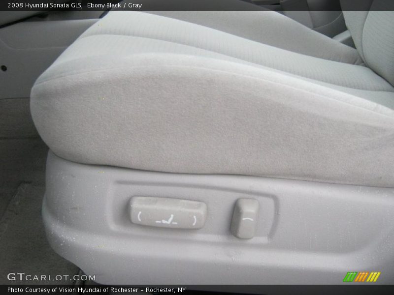 Ebony Black / Gray 2008 Hyundai Sonata GLS